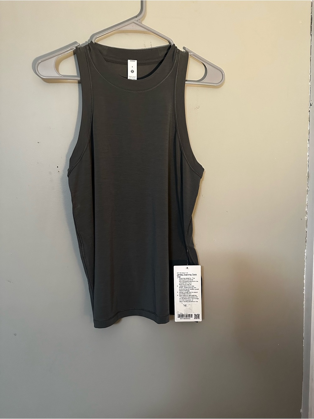 lululemon athletica Charcoal jersey training Tank